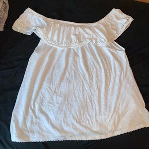 White off the shoulder top